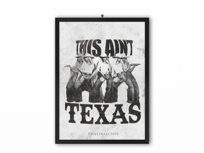 Distressed Cowboy Carter “Ain’t Texas” Poster