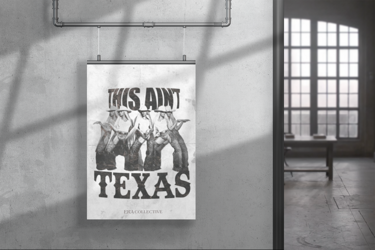 Distressed Cowboy Carter “Ain’t Texas” Poster