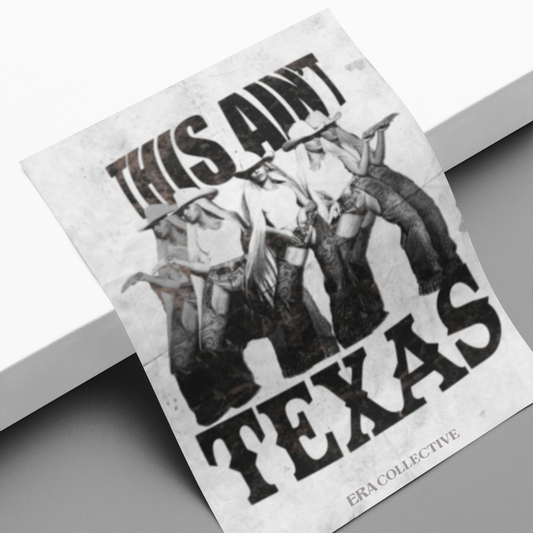 Distressed Cowboy Carter “Ain’t Texas” Poster