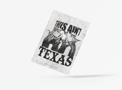 Distressed Cowboy Carter “Ain’t Texas” Poster