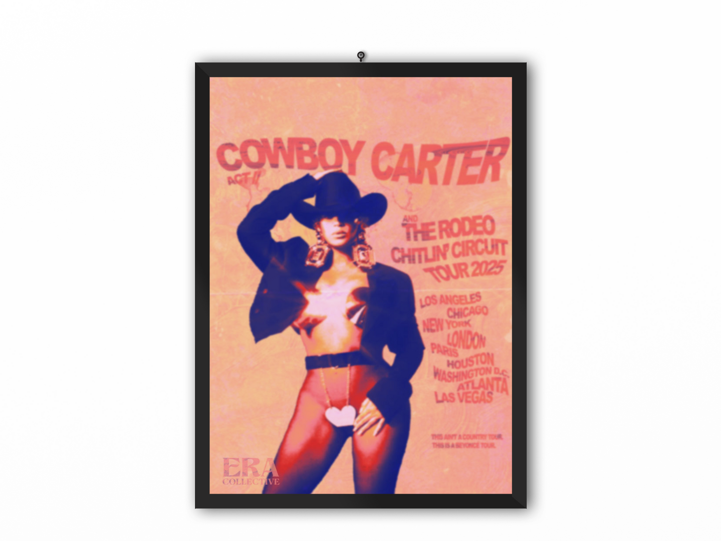 Distressed Cowboy Carter Poster