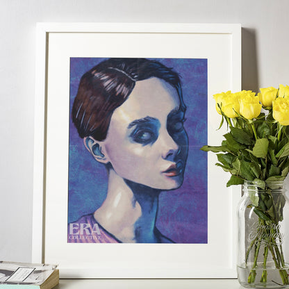 “Echoes of Herself” Abstract Portrait Print